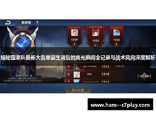 揭秘国家队最新大名单诞生背后的高光瞬间全记录与战术风向深度解析